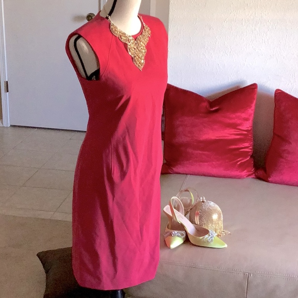 Theory Classic Suit Power Dress Watermelon color.